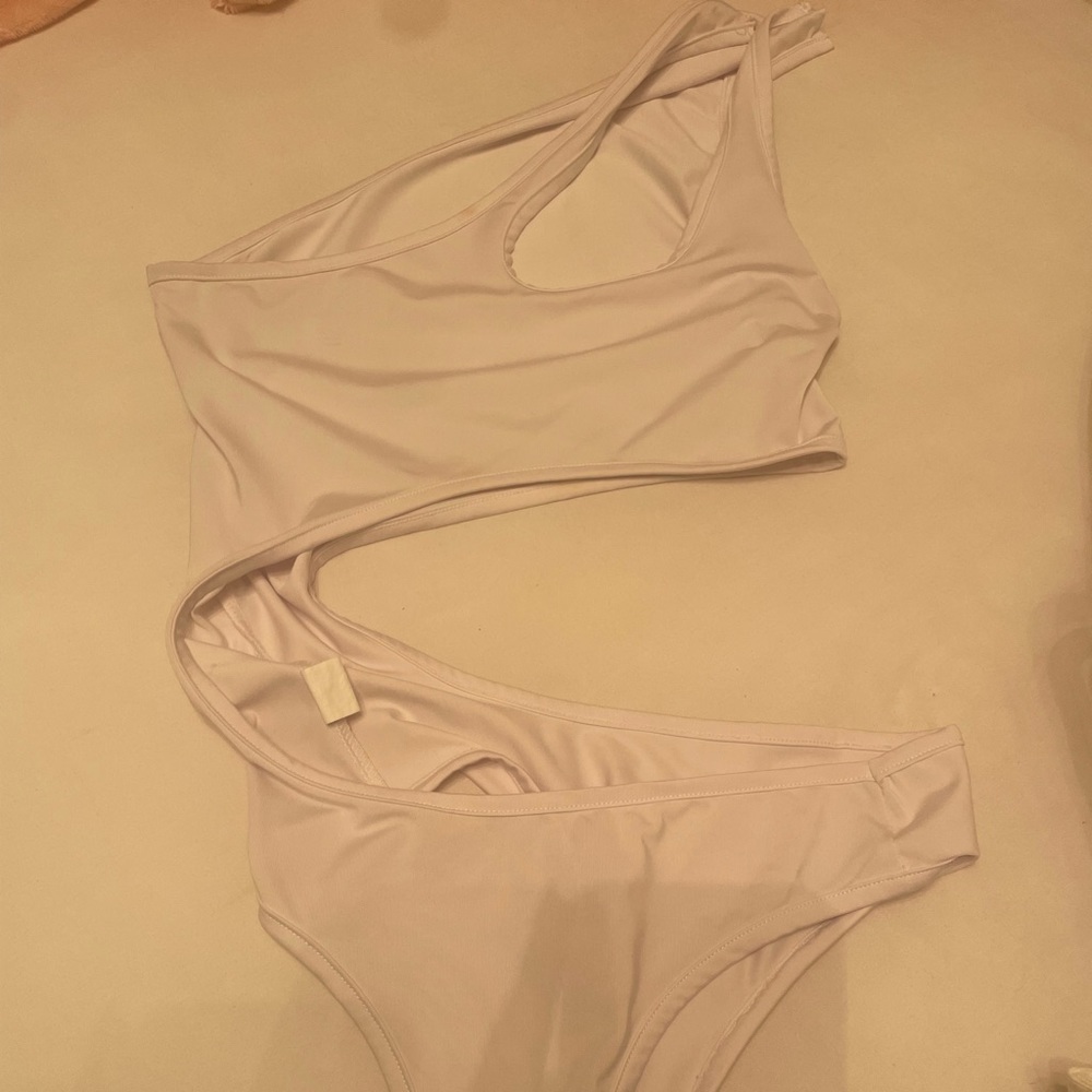 White cut out body suit